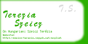 terezia szeicz business card