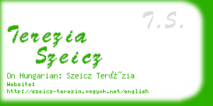 terezia szeicz business card